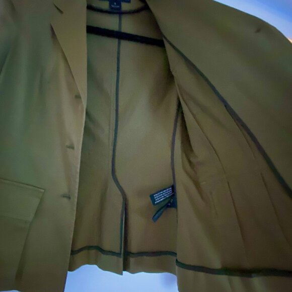 Ralph Lauren Blue Label Utility Jacket Military Blazer Army Green Womens Size 6 - Picture 10 of 12